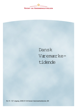 Dansk Varemærke- Tidende