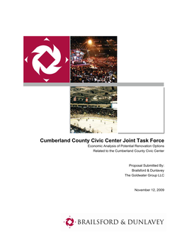 Cumberland County Civic Center Joint Task Force Economic Analysis of Potential Renovation Options Related to the Cumberland County Civic Center