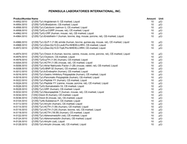 Peninsula Laboratories International, Inc