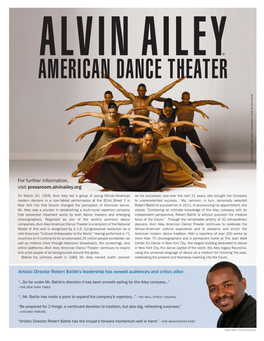 My Story, My Dance: Robert Battle's Journey to Alvin Ailey by Lesa Cline-Ransome