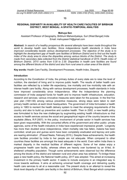 92 13 Regional Disparity in Availability of Health Care