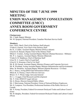 Umcc) Annex Room Government Conference Centre