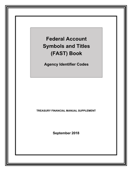Agency Identifier Codes