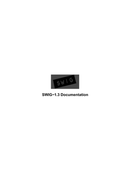 SWIG-1.3 Documentation