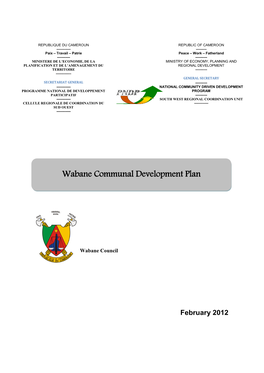 Wabane Communal Development Plan