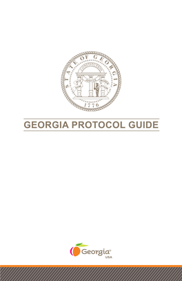 Georgia Protocol Guide Table of Contents