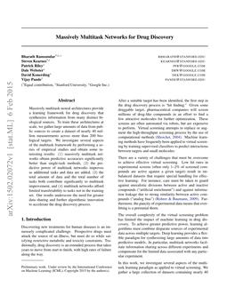 Massively Multitask Networks for Drug Discovery