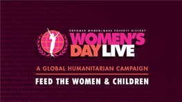 Women's Day Live Benefit Concert INVEST in the FUTURE OF