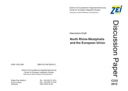 North Rhine-Westphalia and the European Union