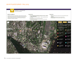 Uw My Places Survey : Fall 2013