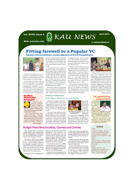 KAU Newsletter April 2013.Pdf