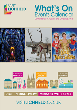 What's on This Autumn and Christmas in Lichfield District