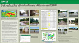 Southeastern Minnesota Floods from Record Rains, August 2007