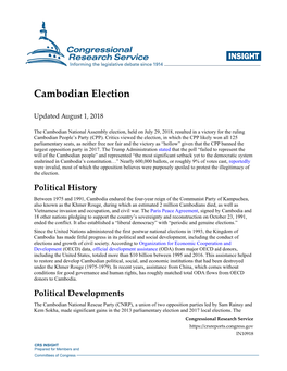 Cambodian Election