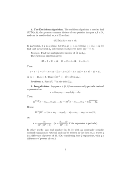 The Euclidean Algorithm