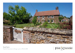 Stud Farm North Runcton | Kings Lynn | PE33 0RF PRETTY AS a PICTURE