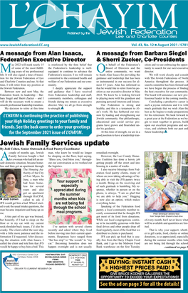 Jewish Family Services Update