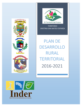 Plan De Desarrollo Rural Territorial