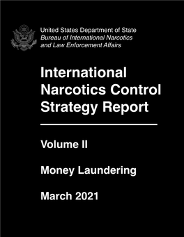 International Narcotics Control Strategy Report