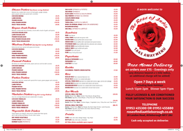 Takeaway Menu