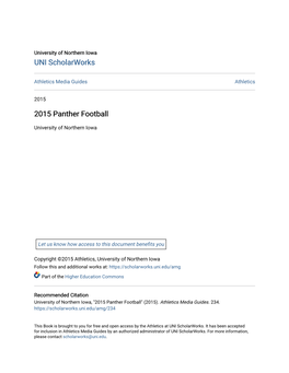 2015 Panther Football