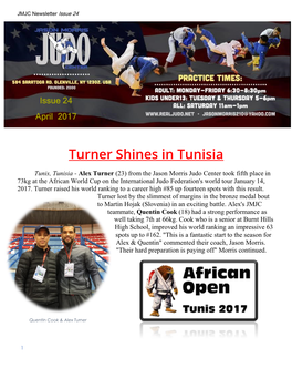Turner Shines in Tunisia