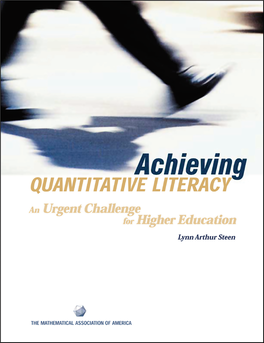 Achieving Quantitative Literacy