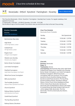 Sevenoaks - Otford - Eynsford - Farningham - Swanley View in Website Mode