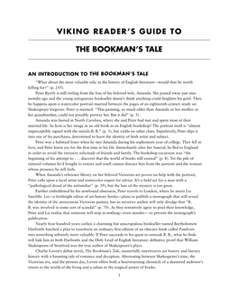 VIKING READER's GUIDE to the Bookman's Tale