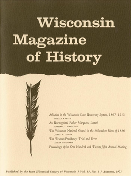 Wisconsin Magazine ^ of History