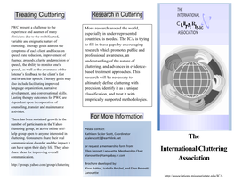 The International Cluttering Association