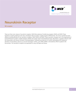 Neurokinin Receptor NK Receptor