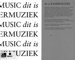 Dit Is KAMERMUZIEK