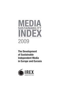 Sustainability Index 2009