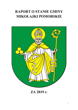 RAPORT O STANIE GMINY MIKOŁAJKI POMORSKIE ZA 2019 R