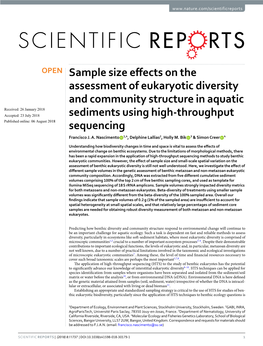 Sample Size Effects on the Assessment of Eukaryotic Diversity