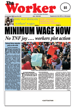 No TNF Joy .… Workers Plot Action