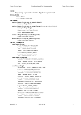 Name Hierarchy Methods Enums and Flags