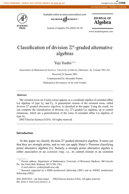 Graded Alternative Algebras