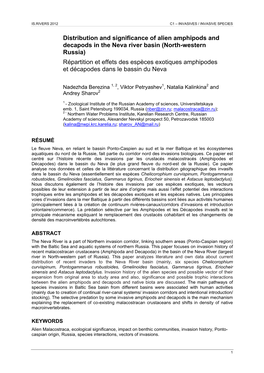 Distribution and Significance of Alien Amphipods and Decapods in The