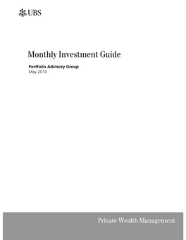 Monthly Investment Guide