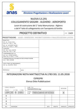 Nuova Ss291 Collegamento Sassari