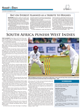 South Africa Punish West Indies