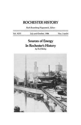 ROCHESTER Hislory Sources of Energy in Rochester's History
