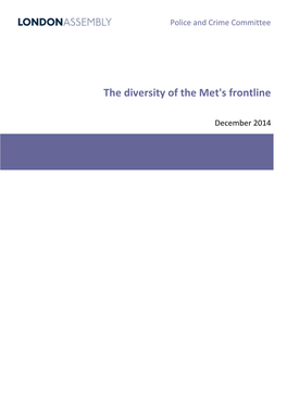 The Diversity of the Met's Frontline