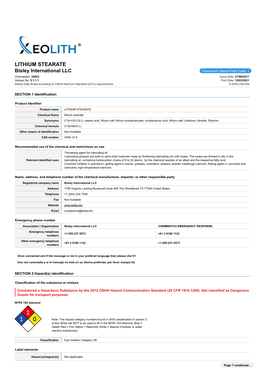 Lithium Stearate