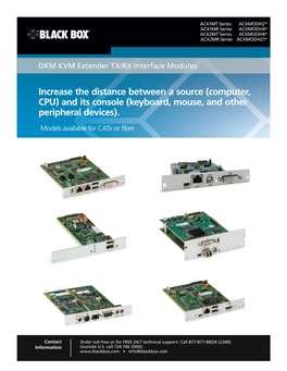 Increase the Distance Between a Source (Computer, CPU) and Its Console (Keyboard, Mouse, and Other Peripheral Devices)