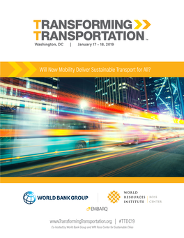 Will New Mobility Deliver Sustainable Transport for All?