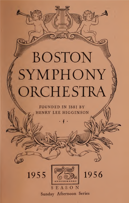 Boston Symphony Orchestra Concert Programs, Season 75, 1955-1956