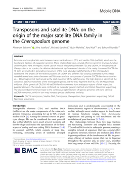 Transposons and Satellite